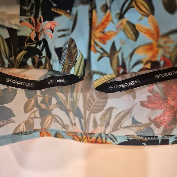 Foray Golf Women's Aqua & Multicolor Floral Hot Tropics Floral Poly/Spandex Skor - Picture 11 of 11